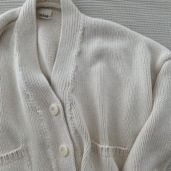 BABAA Cardigan No 22 in Natural - Picture 4 of 6
